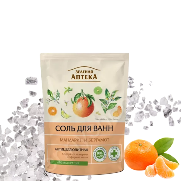 Sare de baie Green Pharmacy 4823015936296  500 g / Mandarin & bergamot  photo 2