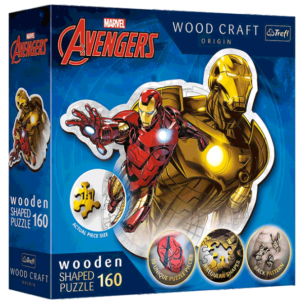 Puzzle Trefl Brave Iron Man 9+/ Numărul de piese: 160 photo 1