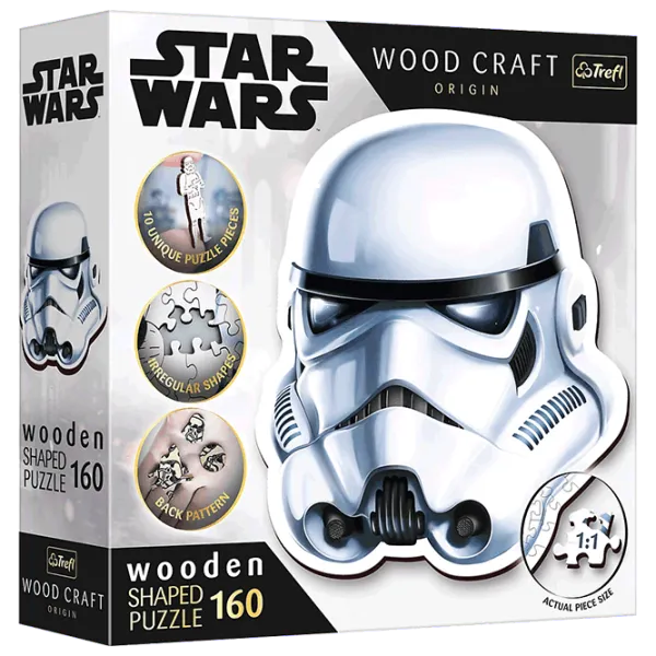 Puzzle Trefl Stormtrooper's helmet 9+/ Numărul de piese: 160 photo 1