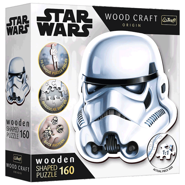 Puzzle Trefl Stormtrooper's helmet 9+/ Numărul de piese: 160 photo 1