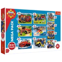 Puzzle Trefl Meet Fireman Sam's rescue 4+/ Numărul de piese: 329