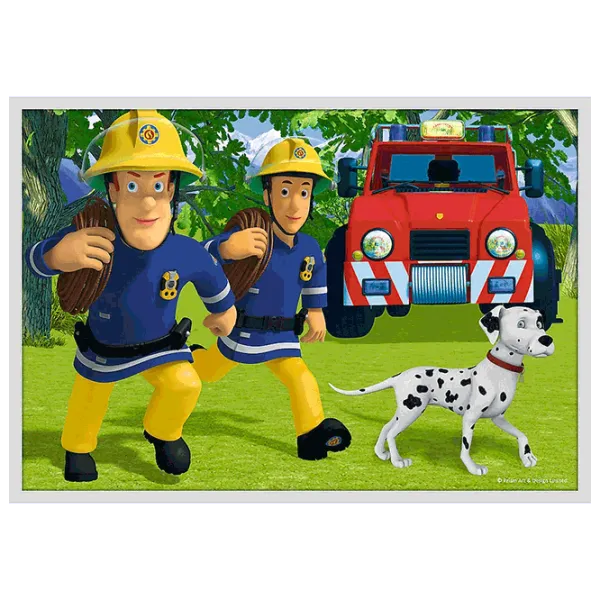 Puzzle Trefl Meet Fireman Sam's rescue 4+/ Количество деталей: 329 photo 2