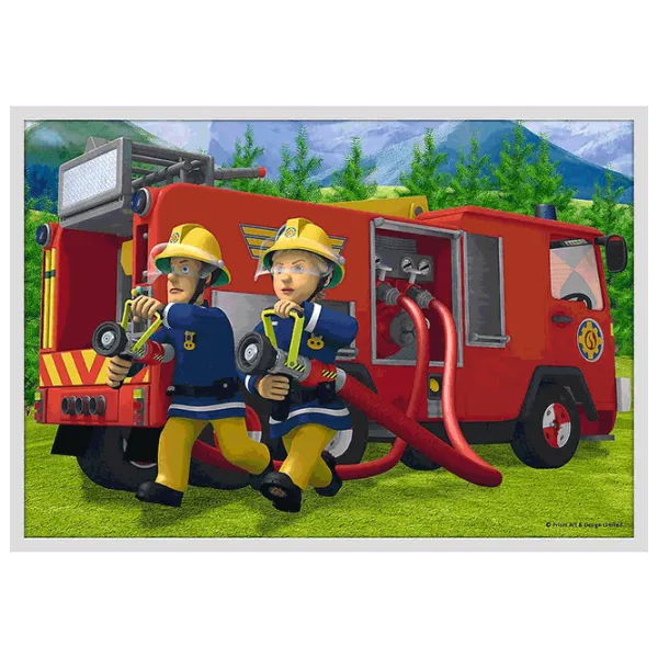 Puzzle Trefl Meet Fireman Sam's rescue 4+/ Количество деталей: 329 photo 7