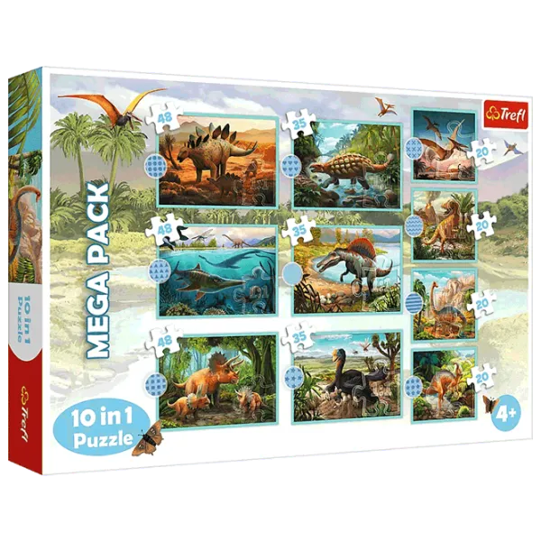 Puzzle Trefl Meet all the dinosaurs 4+/ Количество деталей: 329 photo 1 Puzzle Trefl Meet all the dinosaurs 4+/ Количество деталей: 329 photo 1