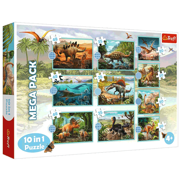 Puzzle Trefl Meet all the dinosaurs 4+/ Количество деталей: 329 photo 1 Puzzle Trefl Meet all the dinosaurs 4+/ Количество деталей: 329 photo 1