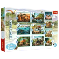 Puzzle Trefl Meet all the dinosaurs 4+/ Numărul de piese: 329