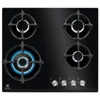 Plită încorporabilă pe gaz Electrolux KGG6437K Sticlă călită / Black