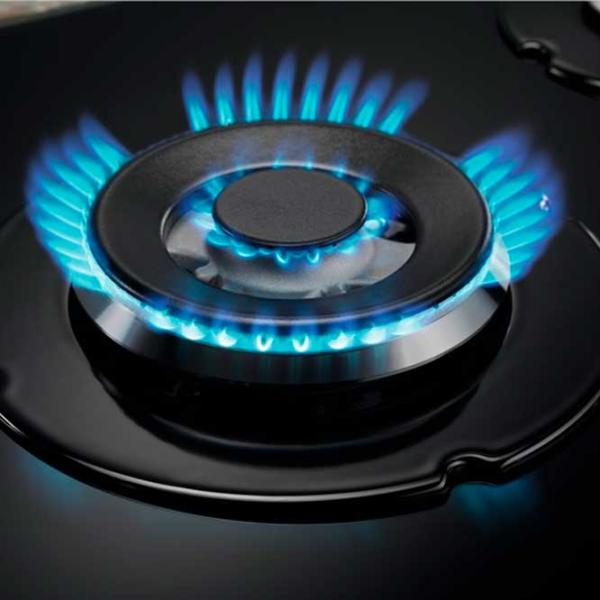 Газовая варочная панель Electrolux KGG6437K Закаленное стекло / Черный photo 2