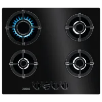 Plită încorporabilă pe gaz Zanussi ZGO68410BA Sticlă călită / Black