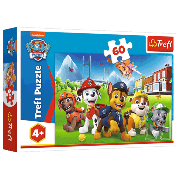 Puzzle Trefl Paw Patrol on the grass 4+/ Numărul de piese: 60 photo 1