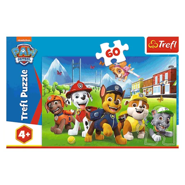 Puzzle Trefl Paw Patrol on the grass 4+/ Numărul de piese: 60 photo 2