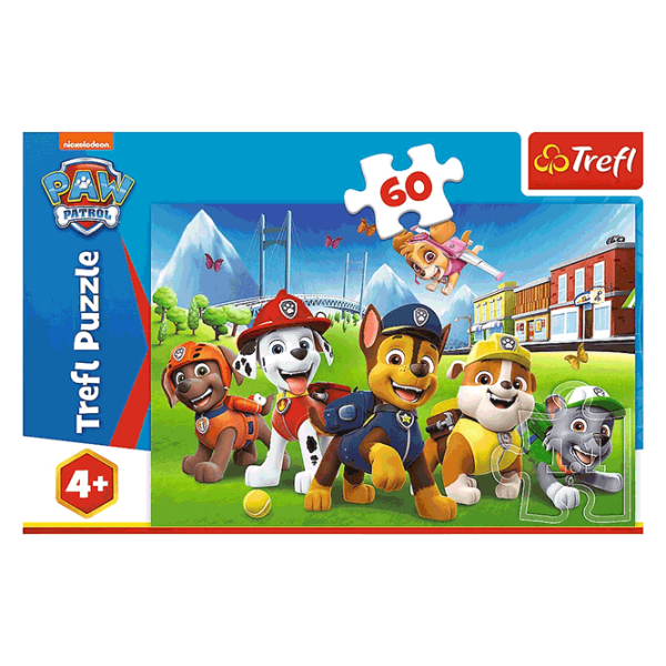 Puzzle Trefl Paw Patrol on the grass 4+/ Numărul de piese: 60 photo 2