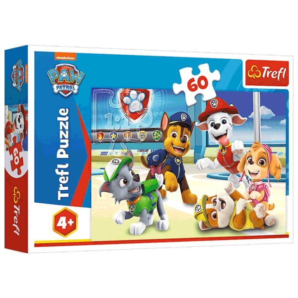 Puzzle Trefl In the Puppie's world 4+/ Numărul de piese: 60 photo 1