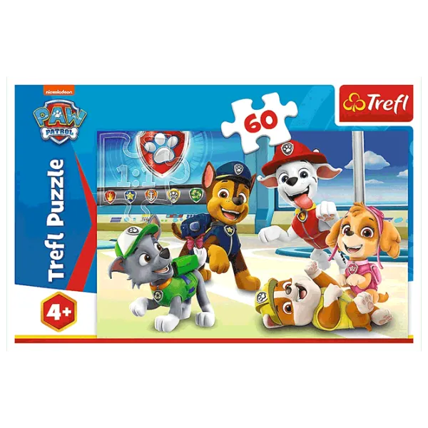 Puzzle Trefl In the Puppie's world 4+/ Numărul de piese: 60 photo 2