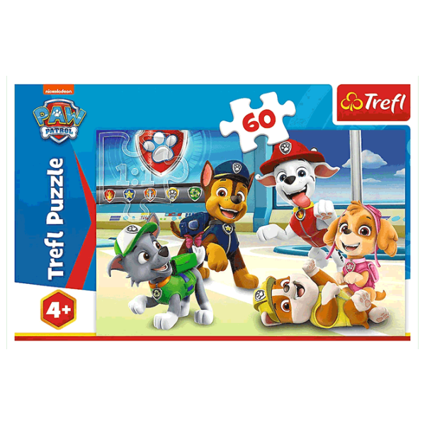 Puzzle Trefl In the Puppie's world 4+/ Numărul de piese: 60 photo 2