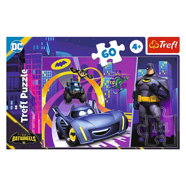 Puzzle Trefl Batman and his vehicles 4+/ Numărul de piese: 60 photo 3 Puzzle Trefl Batman and his vehicles 4+/ Numărul de piese: 60 photo 3