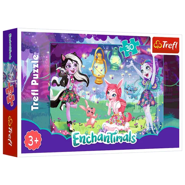 Puzzle Trefl The magical world of Enchantimals 3+/ Numărul de piese: 30 photo 1