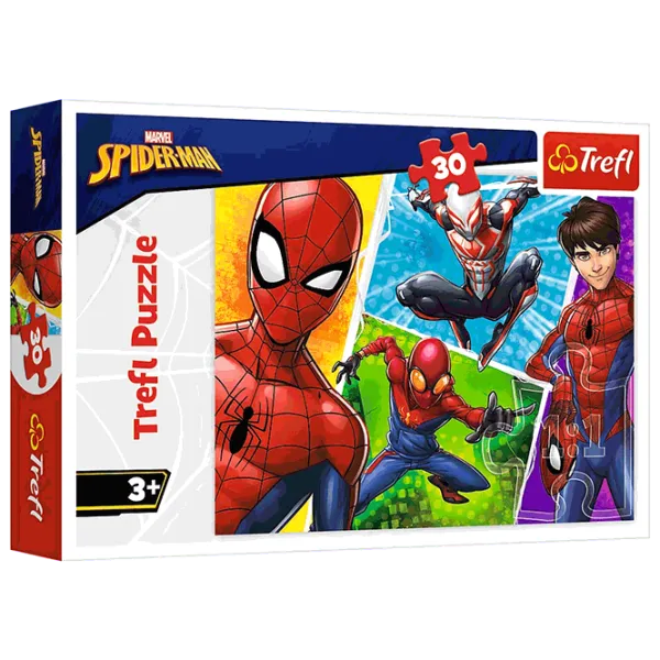 Puzzle Trefl Spider-Man and Miguel 3+/ Numărul de piese: 30 photo 1 Puzzle Trefl Spider-Man and Miguel 3+/ Numărul de piese: 30 photo 1