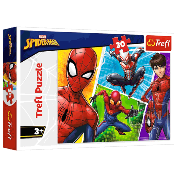 Puzzle Trefl Spider-Man and Miguel 3+/ Numărul de piese: 30 photo 1 Puzzle Trefl Spider-Man and Miguel 3+/ Numărul de piese: 30 photo 1