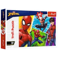 Puzzle Trefl Spider-Man and Miguel 3+/ Numărul de piese: 30