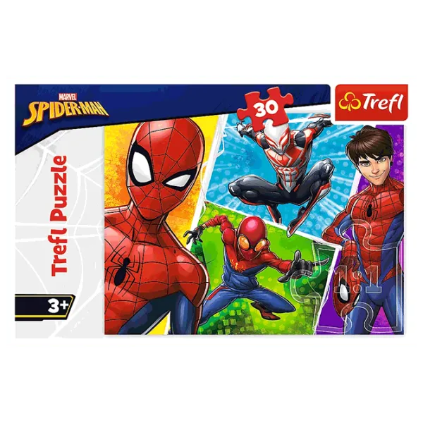 Puzzle Trefl Spider-Man and Miguel 3+/ Numărul de piese: 30 photo 2 Puzzle Trefl Spider-Man and Miguel 3+/ Numărul de piese: 30 photo 2
