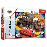 Puzzle Trefl Speeding cars 3+/ Количество деталей: 30