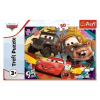 Puzzle Trefl Speeding cars 3+/ Numărul de piese: 30 photo 3
