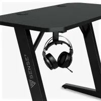 Masă gaming SENSE7 Nomad Basic Fibră de carbon / Black photo 5