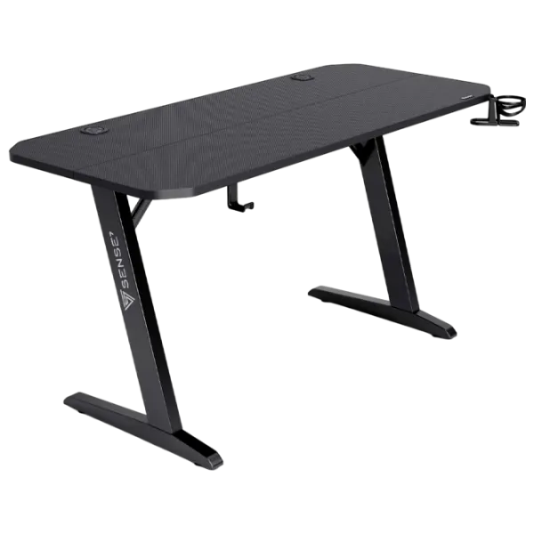 Компьютерный стол SENSE7 Nomad Basic Углеродное волокно / Черный photo 1