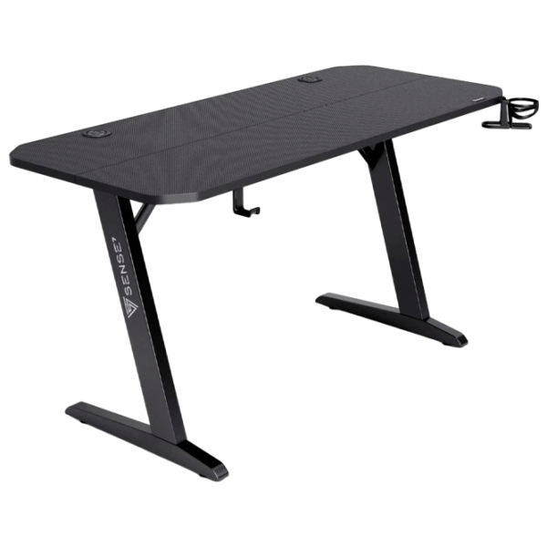 Компьютерный стол SENSE7 Nomad Basic Углеродное волокно / Черный photo 1