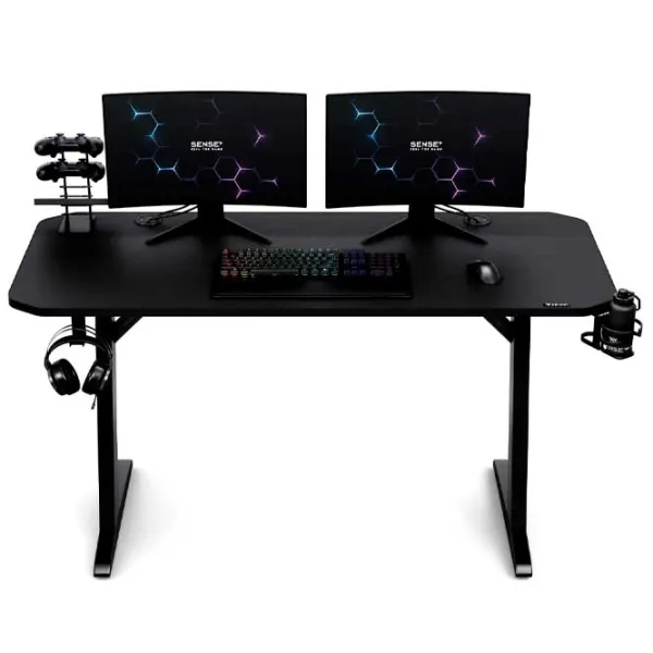 Компьютерный стол SENSE7 Nomad Basic Углеродное волокно / Черный photo 6