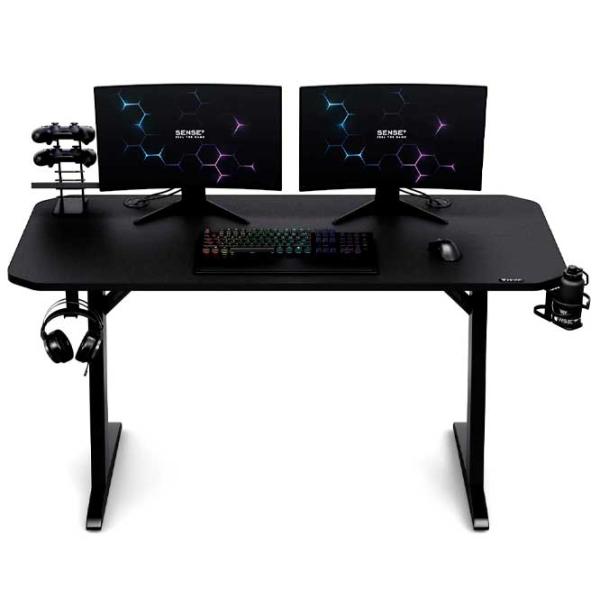 Компьютерный стол SENSE7 Nomad Basic Углеродное волокно / Черный photo 6