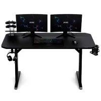 Masă gaming SENSE7 Nomad Basic Fibră de carbon / Black photo 6