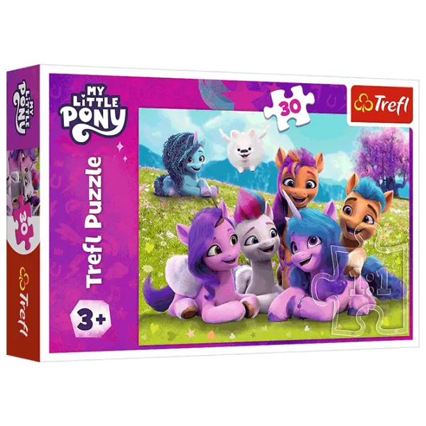Puzzle Trefl Friendly Ponies 3+/ Numărul de piese: 30 photo 1