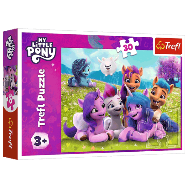 Puzzle Trefl Friendly Ponies 3+/ Numărul de piese: 30 photo 1