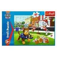 Puzzle Trefl Dogs in action 3+/ Numărul de piese: 30 photo 2