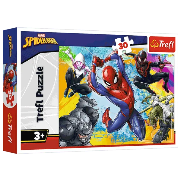 Puzzle Trefl Spider-Man's colors 3+/ Numărul de piese: 30 photo 1