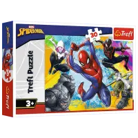 Puzzle Trefl Spider-Man's colors 3+/ Numărul de piese: 30