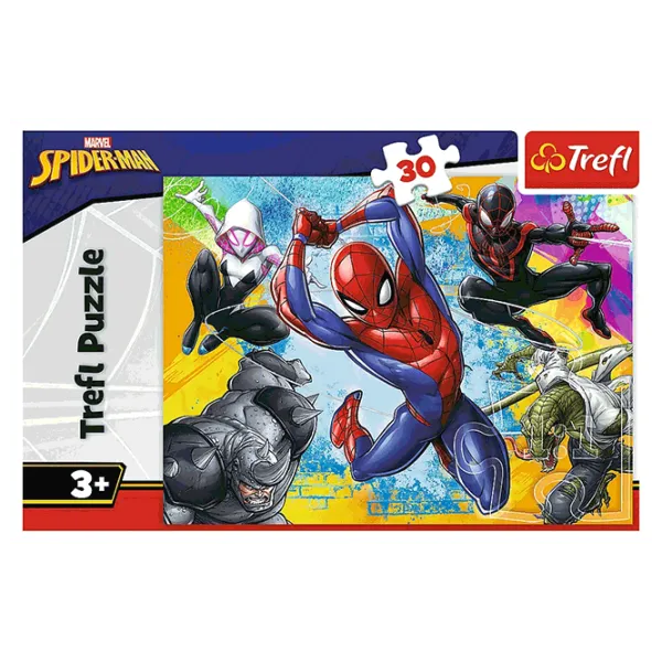 Puzzle Trefl Spider-Man's colors 3+/ Numărul de piese: 30 photo 2