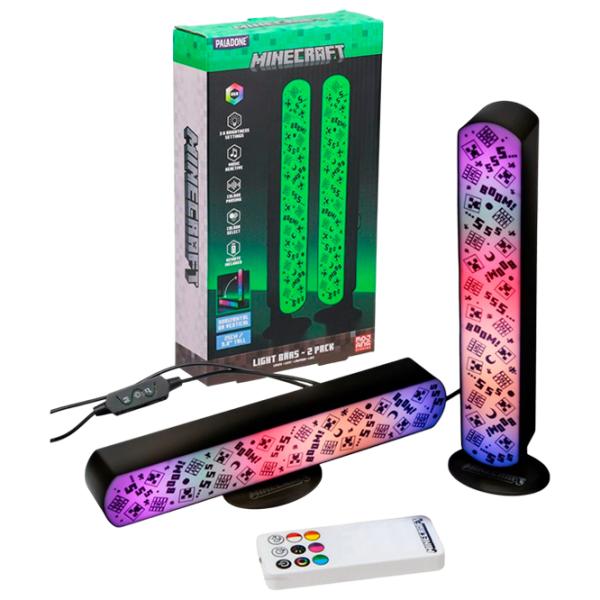 Настольная лампа фан Paladone Minecraft Light Bars Черный photo 2 Настольная лампа фан Paladone Minecraft Light Bars Черный photo 2