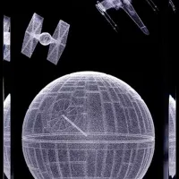 Настольная лампа фан Paladone Star Wars Death Star Черный photo 4