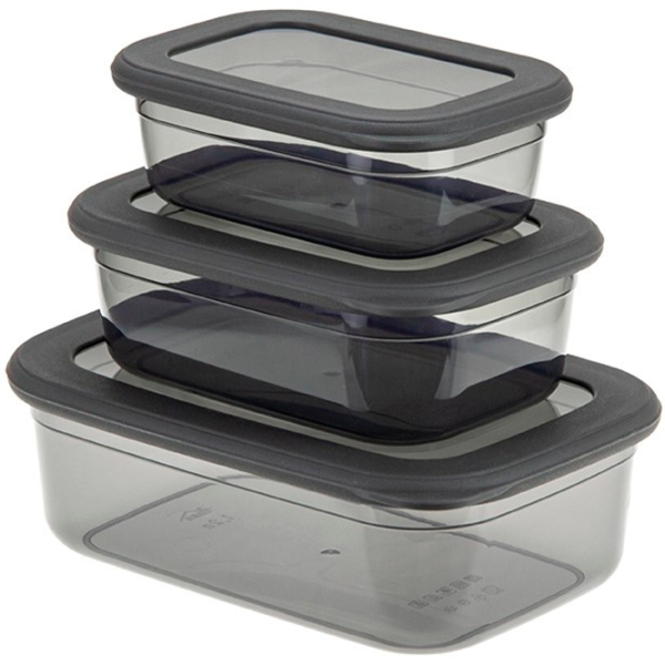 Container Idea M1264 0.4 l / Plastic / Black photo 1 Container Idea M1264 0.4 l / Plastic / Black photo 1