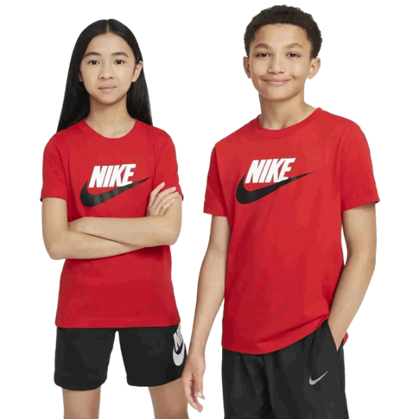 Футболки унисекс для детей Nike K Nsw Tee Futura Hbr Красный photo 1 Футболки унисекс для детей Nike K Nsw Tee Futura Hbr Красный photo 1