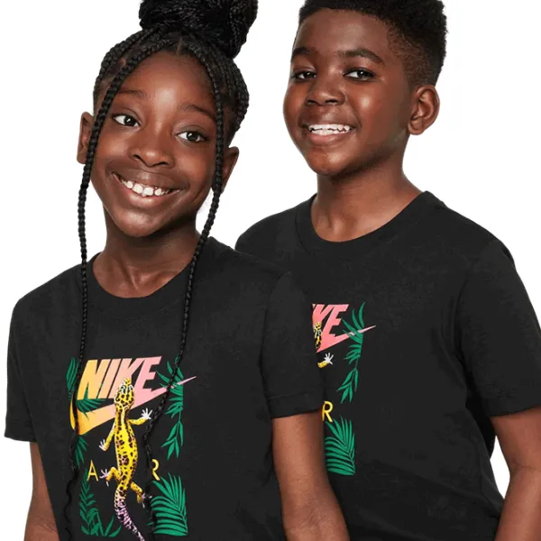 Футболки унисекс для детей Nike K Nsw Tee Create 1.2 Gecko Черный photo 3 Футболки унисекс для детей Nike K Nsw Tee Create 1.2 Gecko Черный photo 3