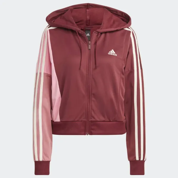 Costum sportiv pentru femei Adidas ADIC0397  Burgundy / Demisezon photo 3 Costum sportiv pentru femei Adidas ADIC0397  Burgundy / Demisezon photo 3