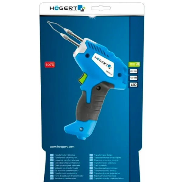 Ciocan de lipit Hogert HT2C310 100 Вт / Металл / Kонтактный photo 5