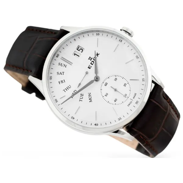 Ceas de mână pentru bărbați Edox 34500-3-AIN Cuarț / 42 mm photo 3 Ceas de mână pentru bărbați Edox 34500-3-AIN Cuarț / 42 mm photo 3