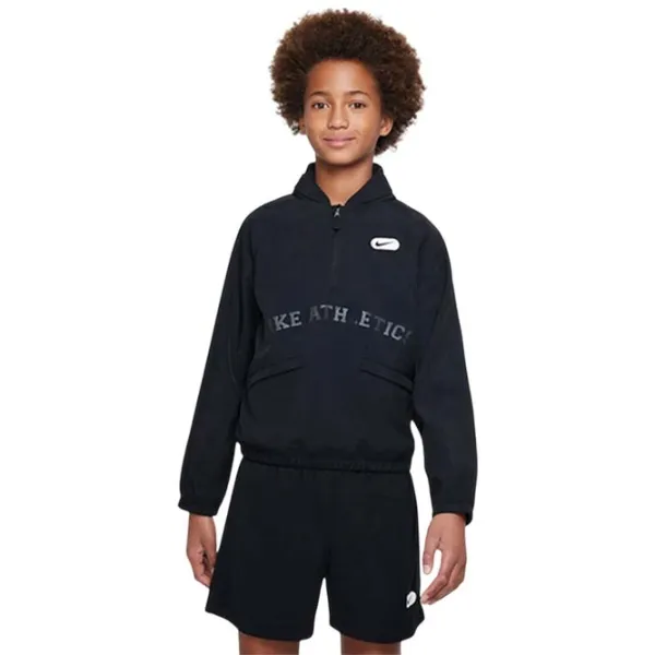 Спортивная куртка для мальчиков Nike B Nk Rpl Athl Hd Hz Top Woven Черный photo 1
