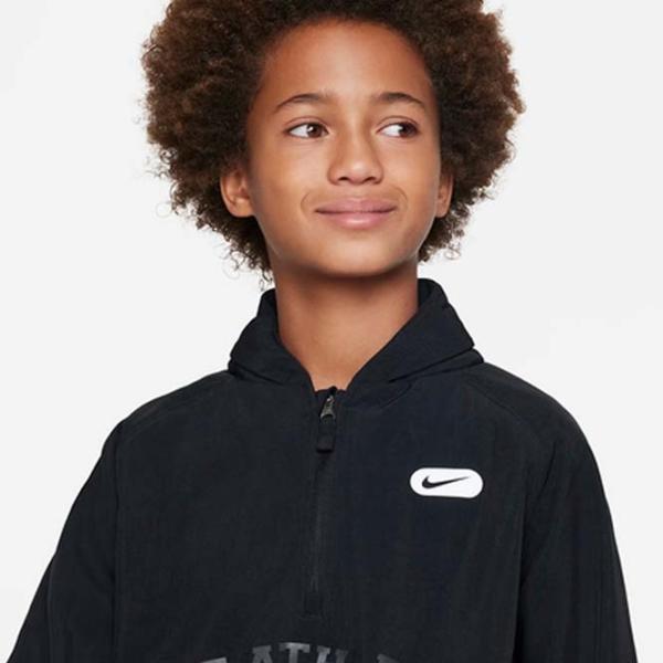 Спортивная куртка для мальчиков Nike B Nk Rpl Athl Hd Hz Top Woven Черный photo 3