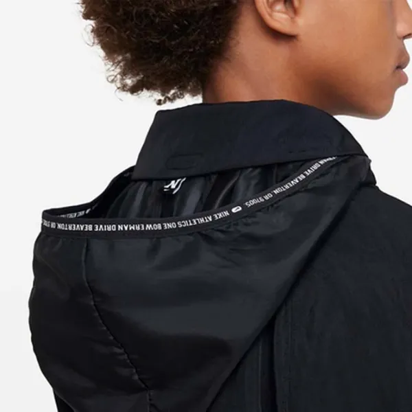 Спортивная куртка для мальчиков Nike B Nk Rpl Athl Hd Hz Top Woven Черный photo 4